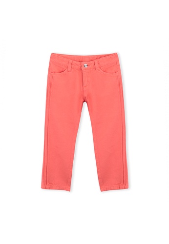Knot red Girl twill trousers Monique 2376AKAD2695A9GS_1
