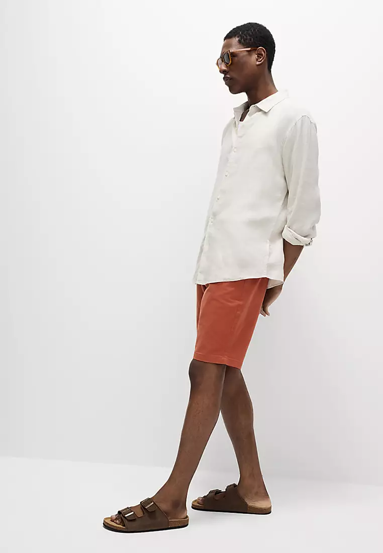 Regular Fit Stretch Chino Shorts