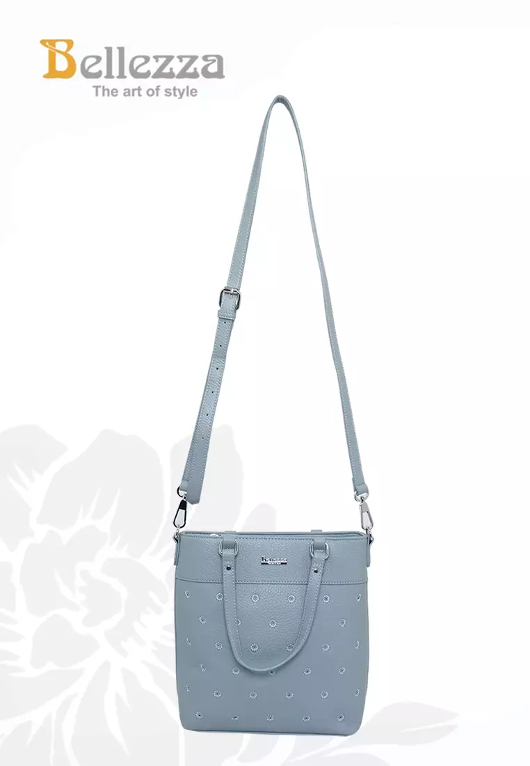 Bellezza Handbag CZ243 Light Blue