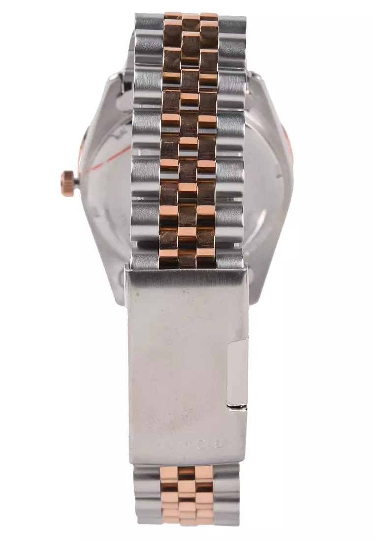 Bonia Sapphire - Jam Tangan Wanita - Silver Rosegold - Stainless Steel Bracelet - BNB10550-1697