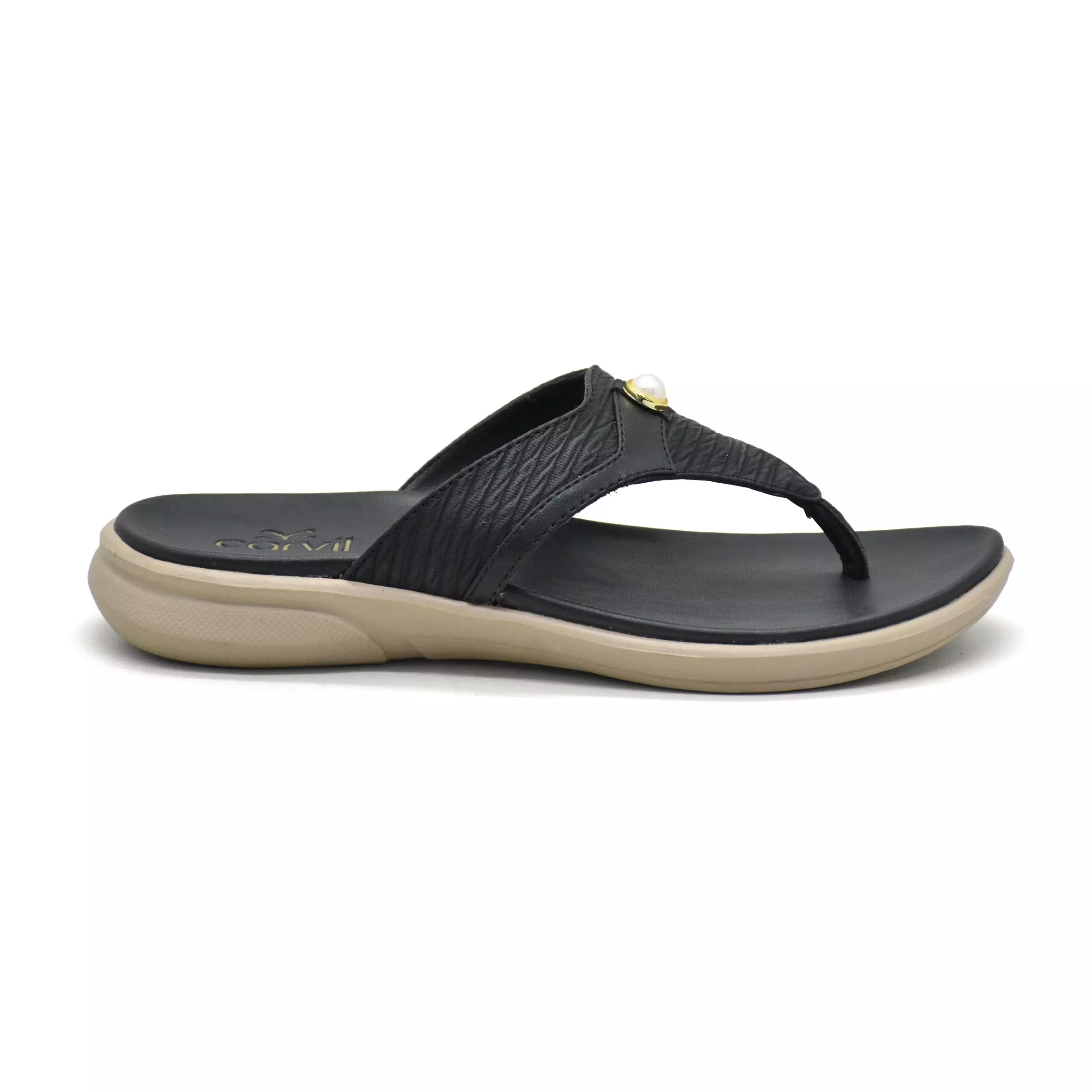 Carvil Sandal Wanita Fukui-01 L Black