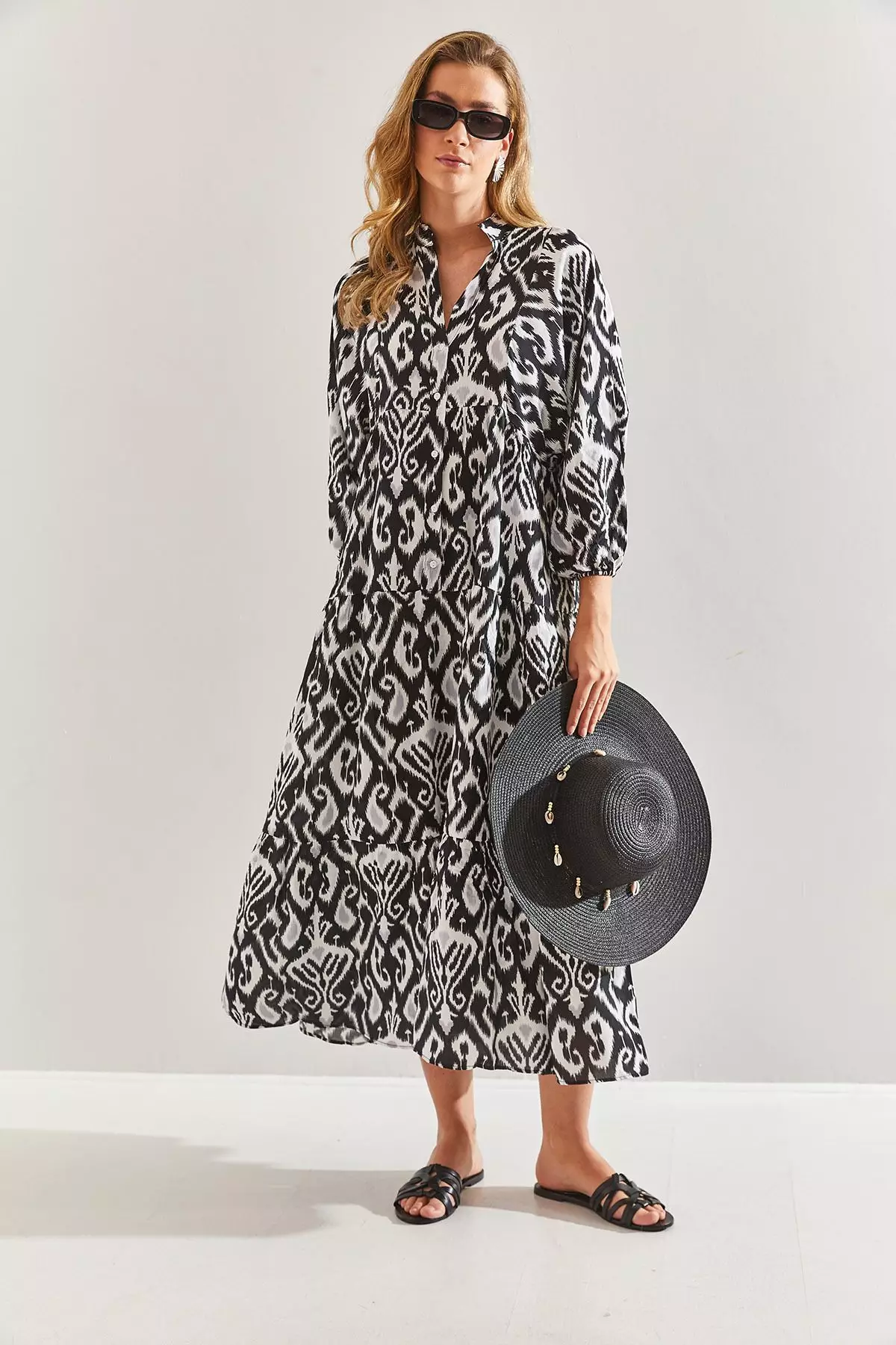 Women's Multi Patterned Viscose Dress 60171051