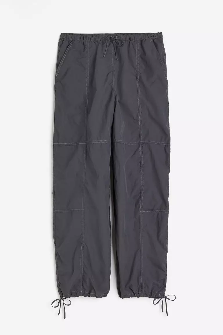 Nylon parachute trousers