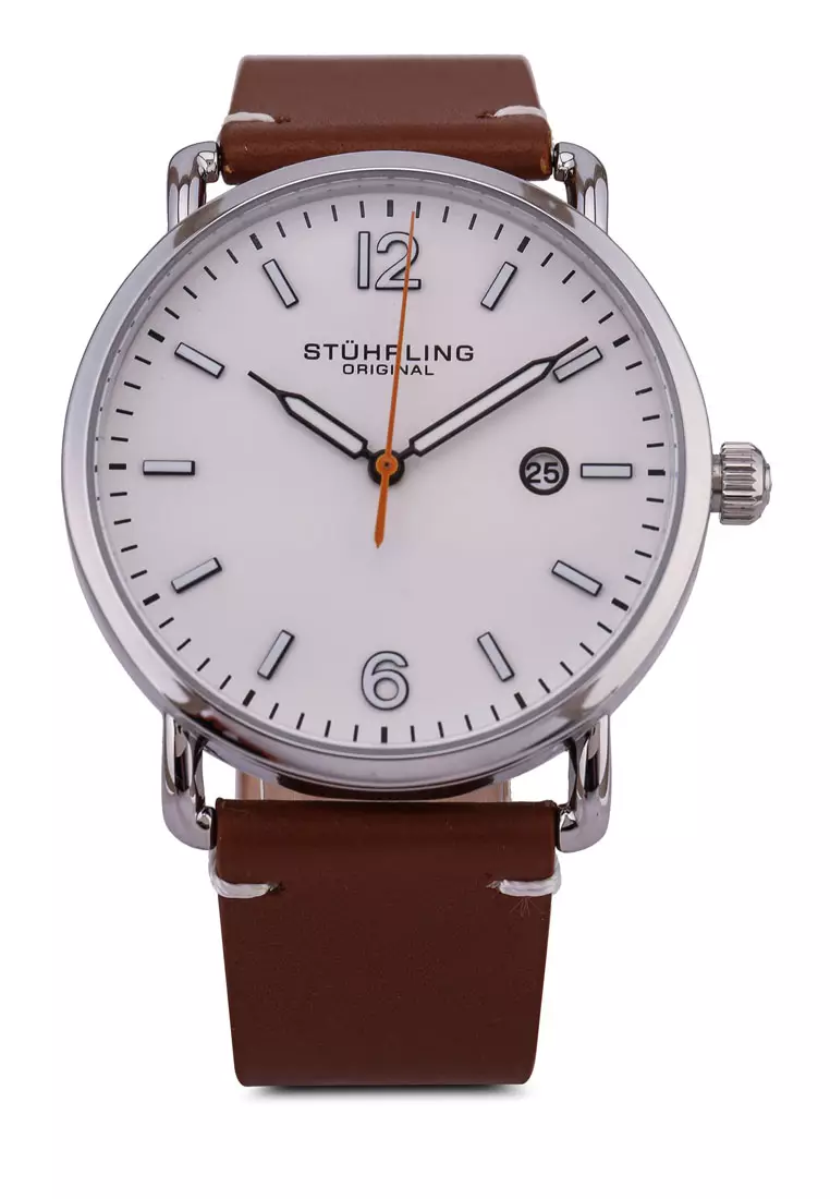 Stuhrling Original 3901 Quartz Leather Strap Watch 2023 | Buy