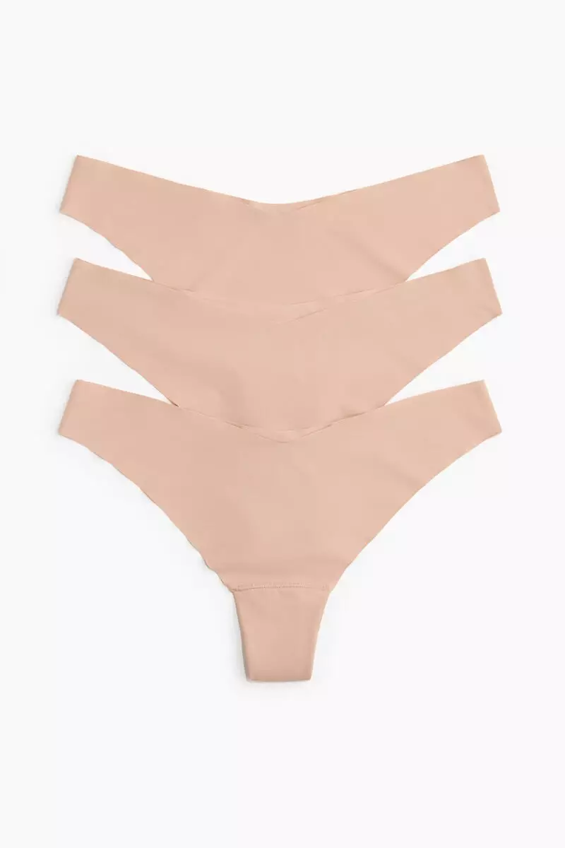 3-pack invisible thong briefs