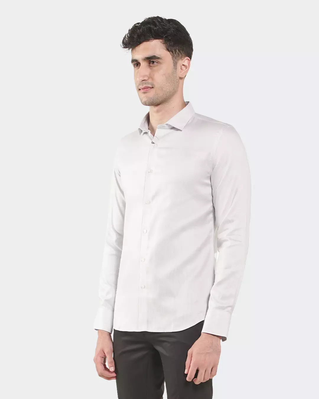 DARREN-LIGHT GREY LS Shirt