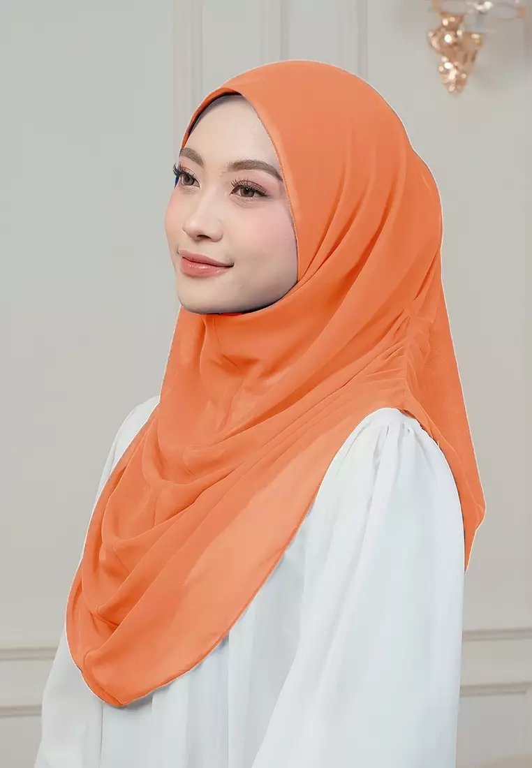 HIJAB INSTAN AURORA - ORANGE