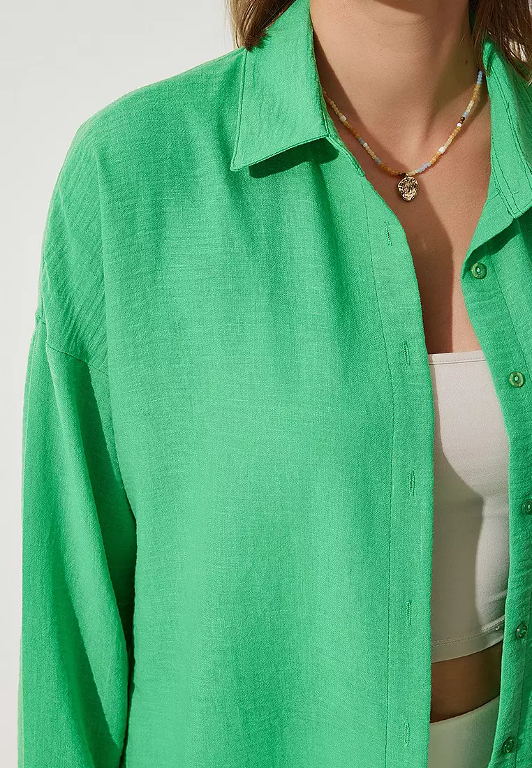 Oversize Linen Ayrobin Shirt