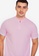 ZALORA BASICS pink Contrast Trim Zip Polo Shirt 750FAAA29374B0GS_3