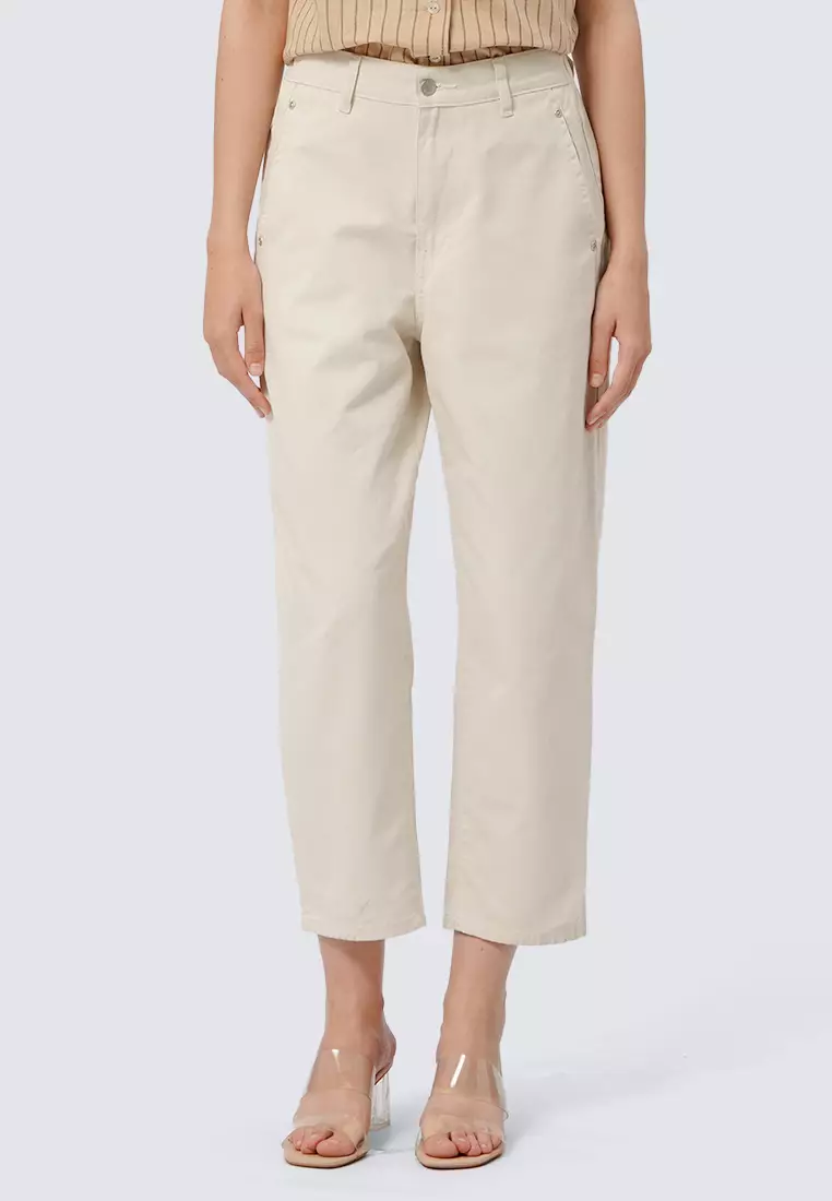 Regular Fit Denim Pants ECRU