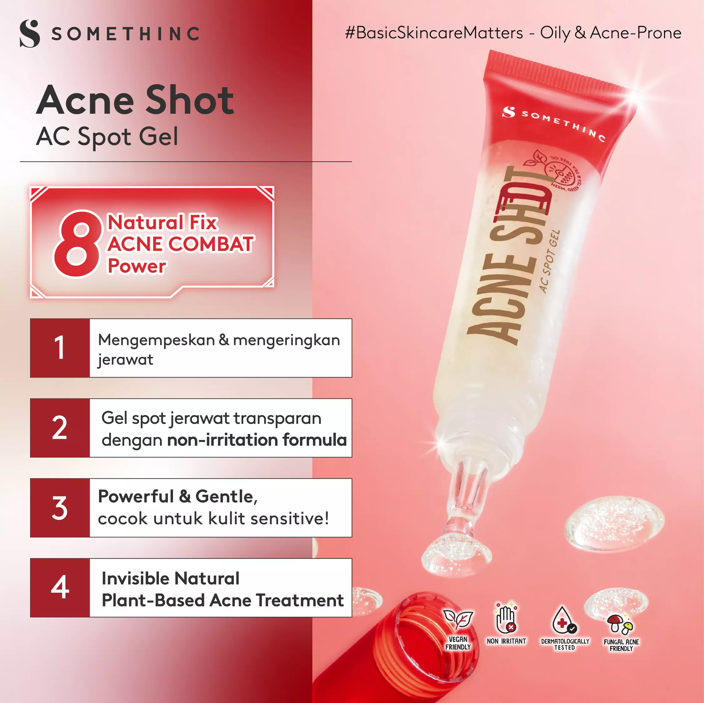 SOMETHINC Acne Shot AC Spot Gel - Obat Totol Jerawat Anti Gosong