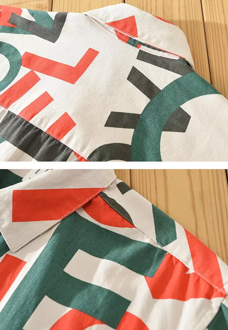 Fashion Letters Print Shirt WM2103