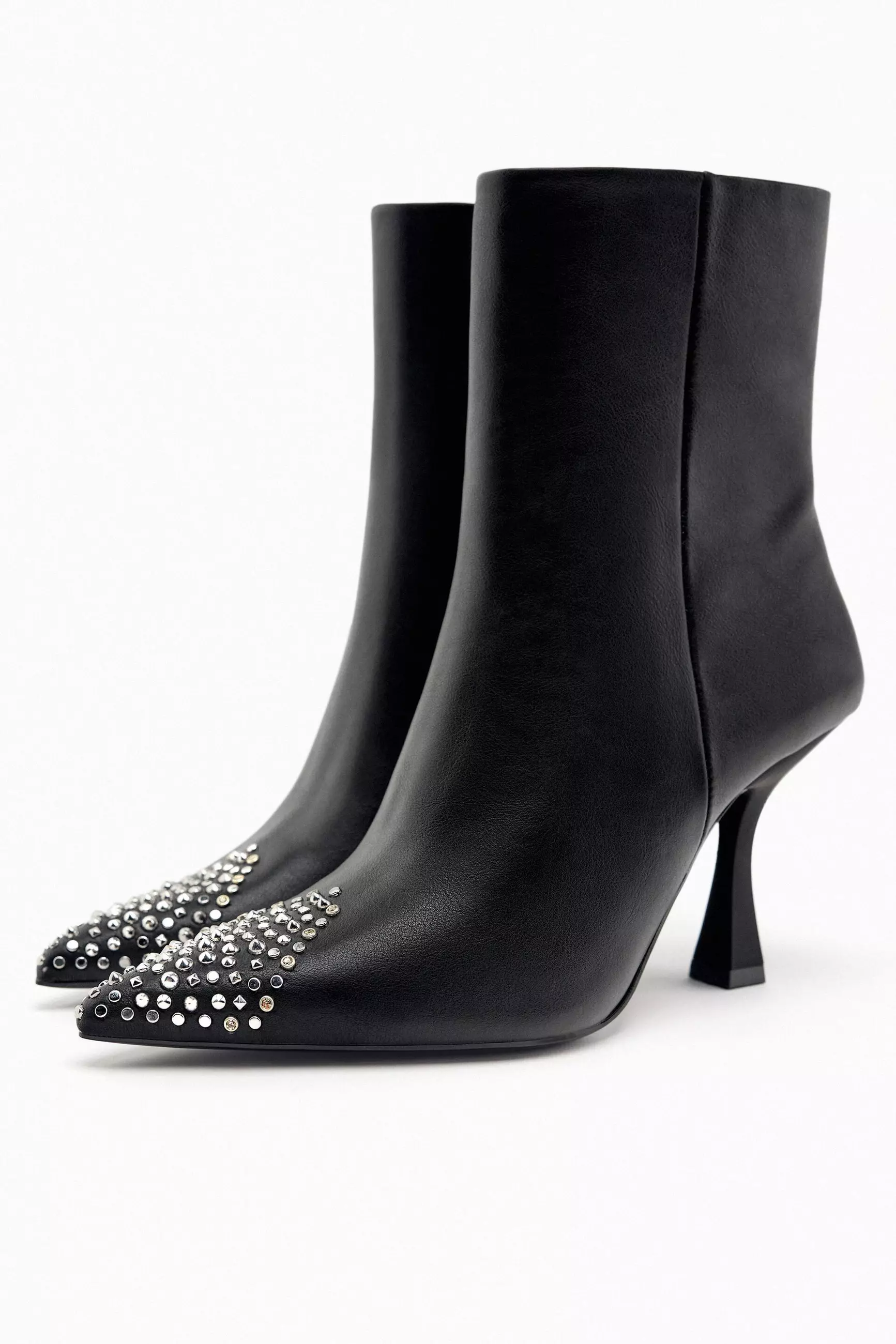 Zara studded ankle boots outlet