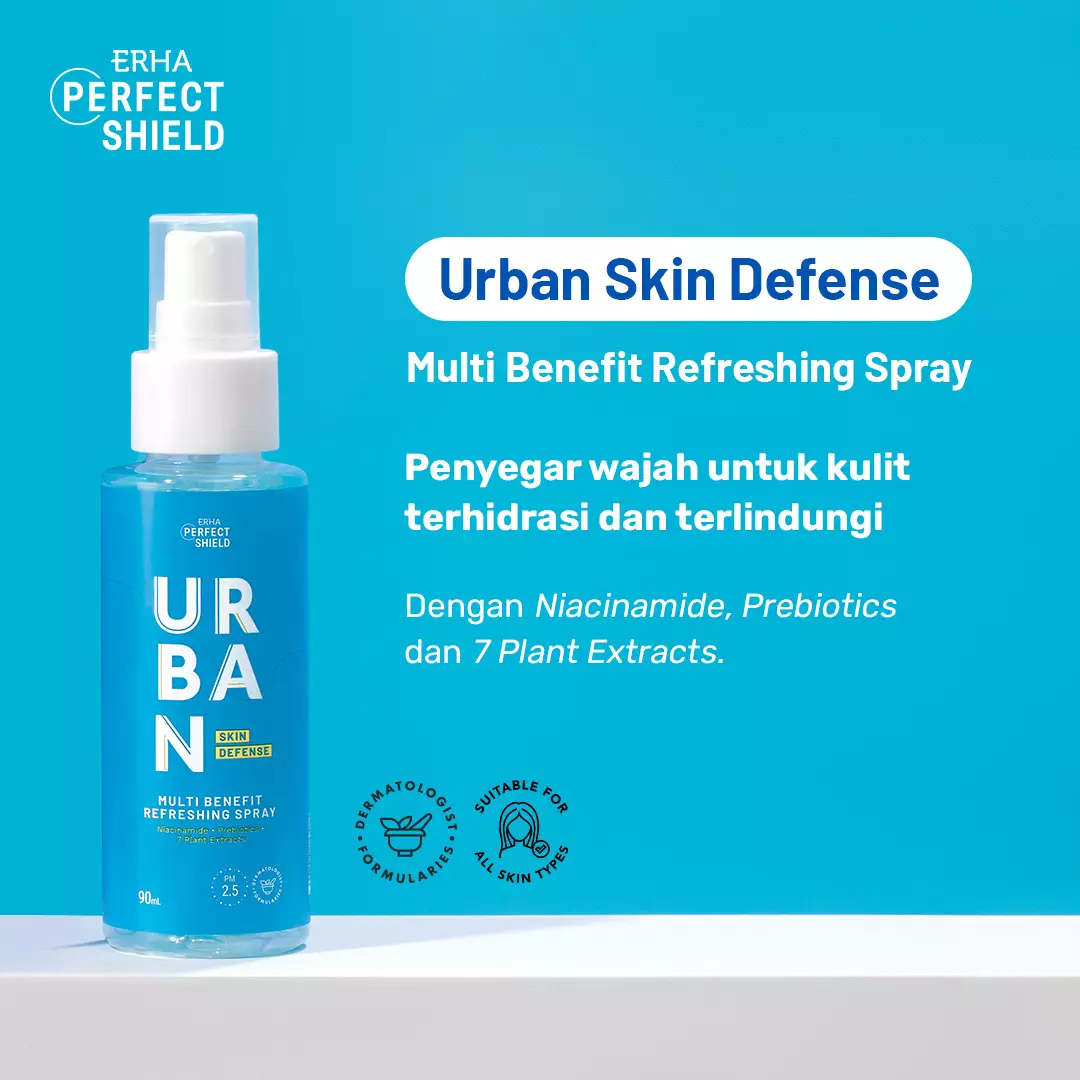 ERHA PERFECT SHIELD URBAN SKIN DEFENSE Multi Benefit Refreshing Spray