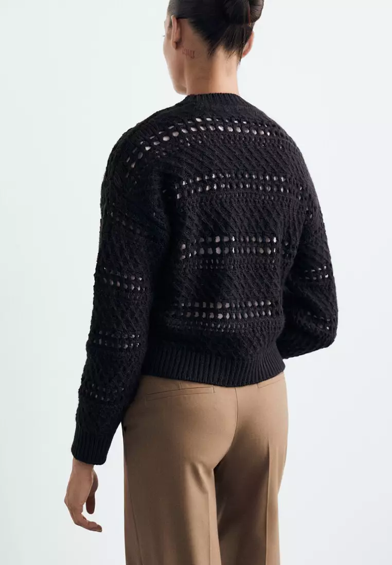 Openwork Knit Sweater