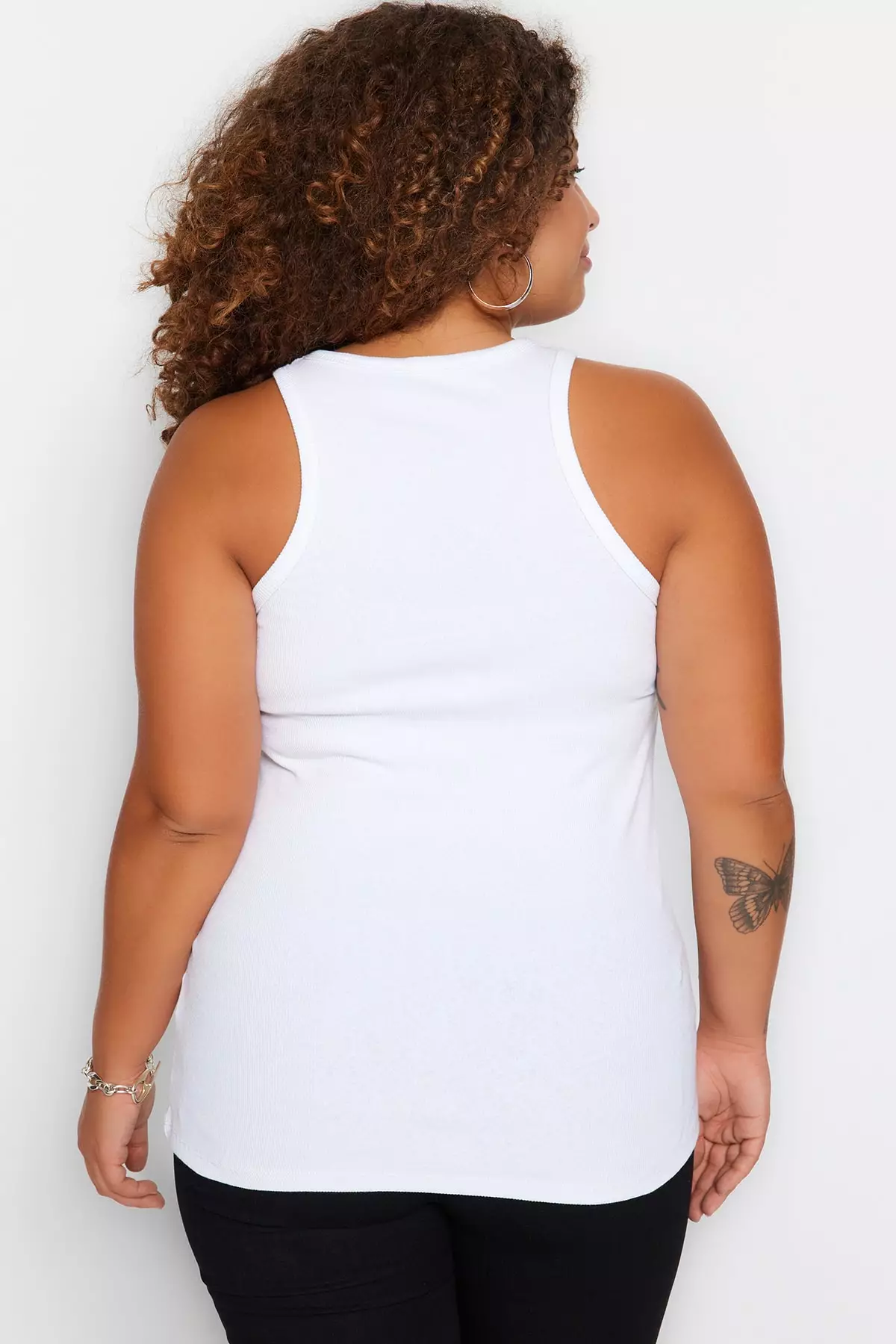 Buy Trendyol Plus Size Ribbed Tank Top Online ZALORA Malaysia