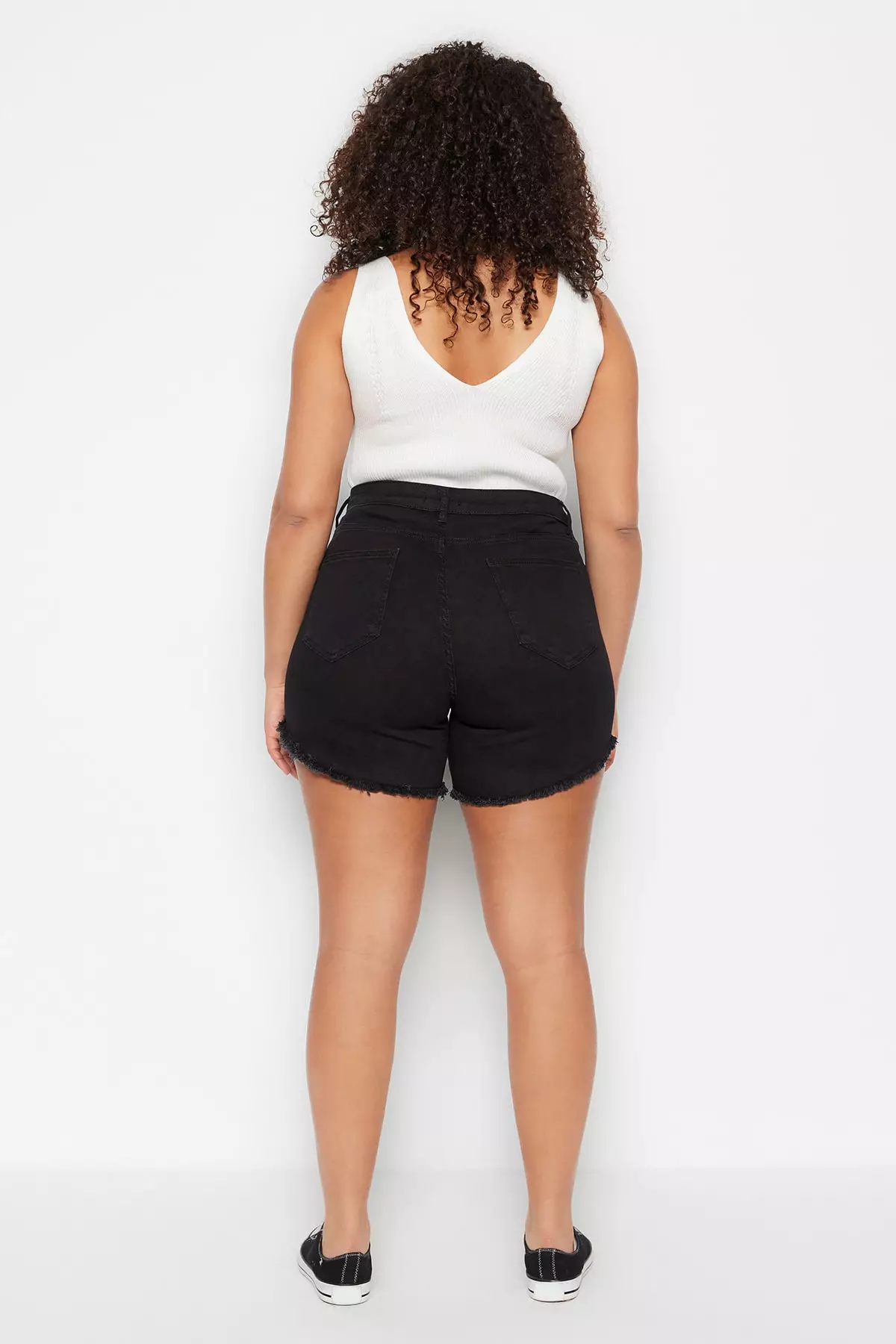Plus Size Denim Shorts