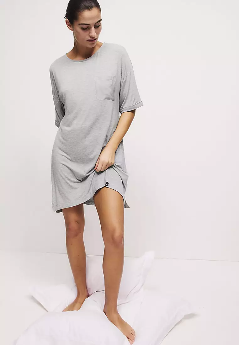 Body Soft Satin Trim Nightdress
