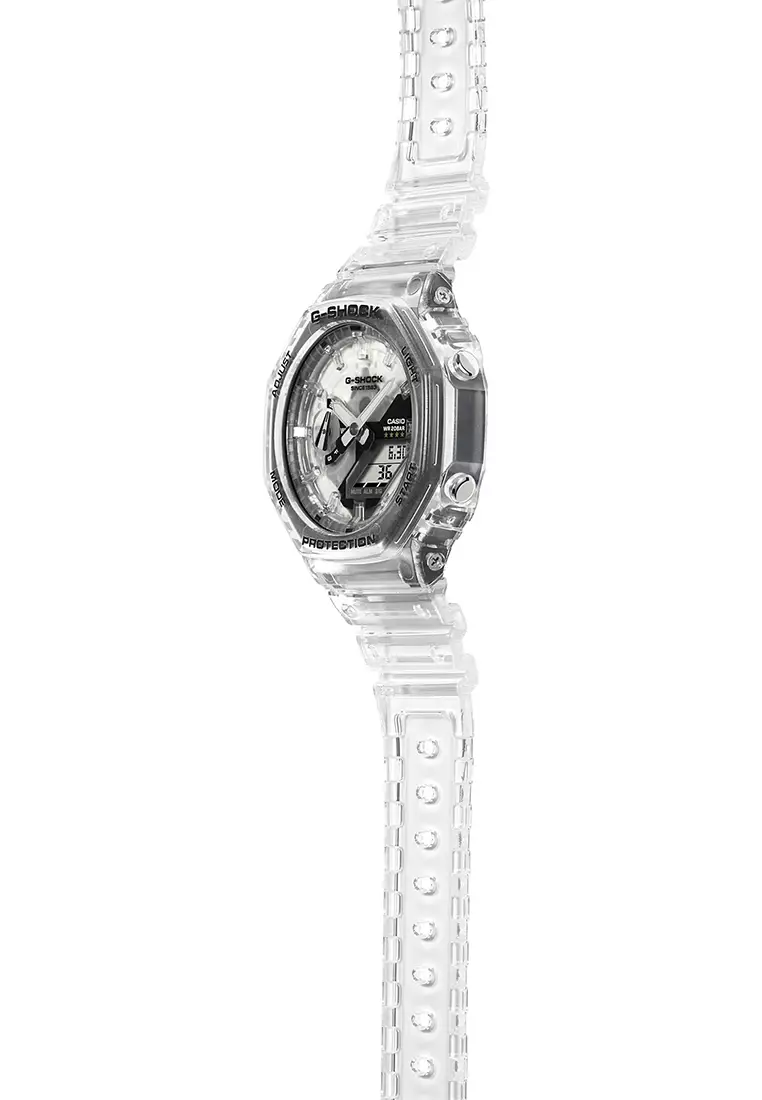 Jam Tangan Analog Digital Pria G-Shock 40th Anniversary Clear Remix GA-2140RX-7A Resin Band