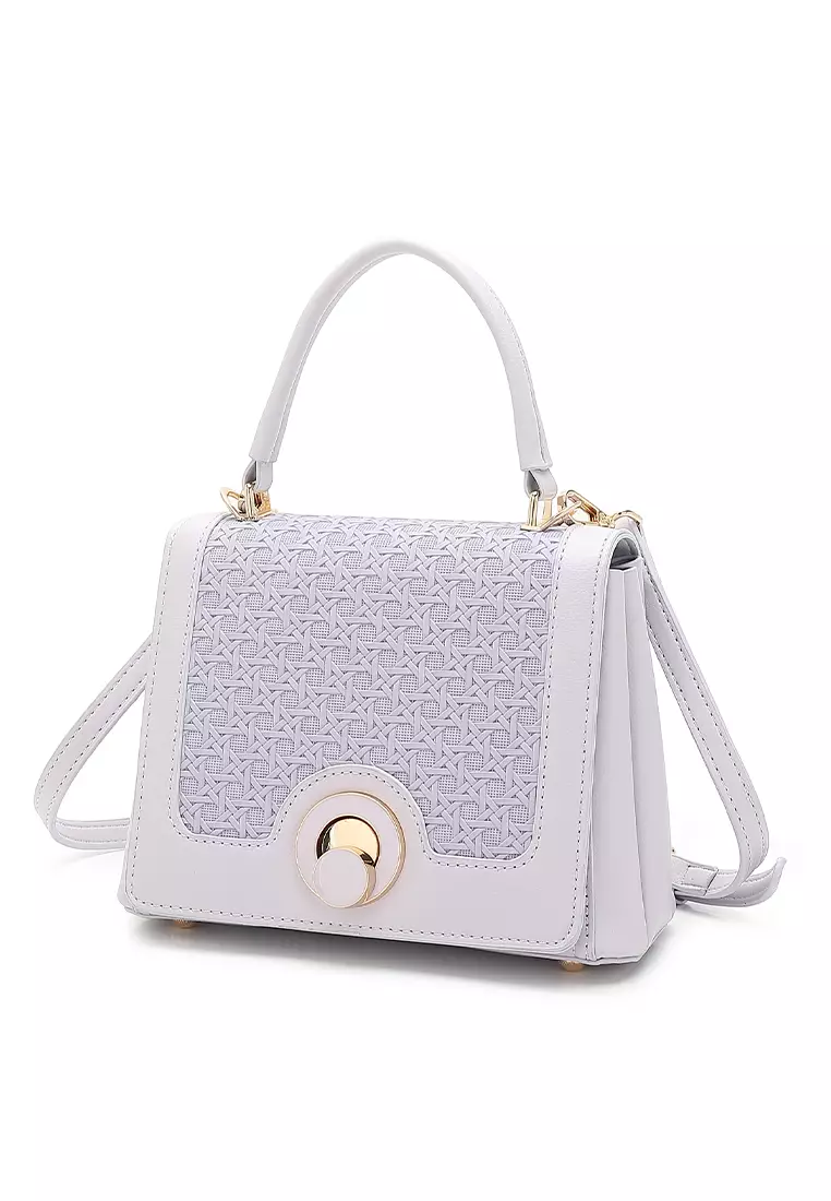 Women's Top Handle Bag / Sling Bag / Crossbody Bag (Tas Selempang / Tas Tangan) - Ungu