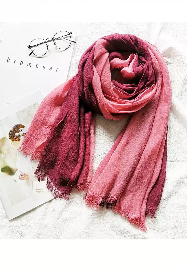Cotton Yarn Mix Color Tie Dye Scarf JW JS-1100.a