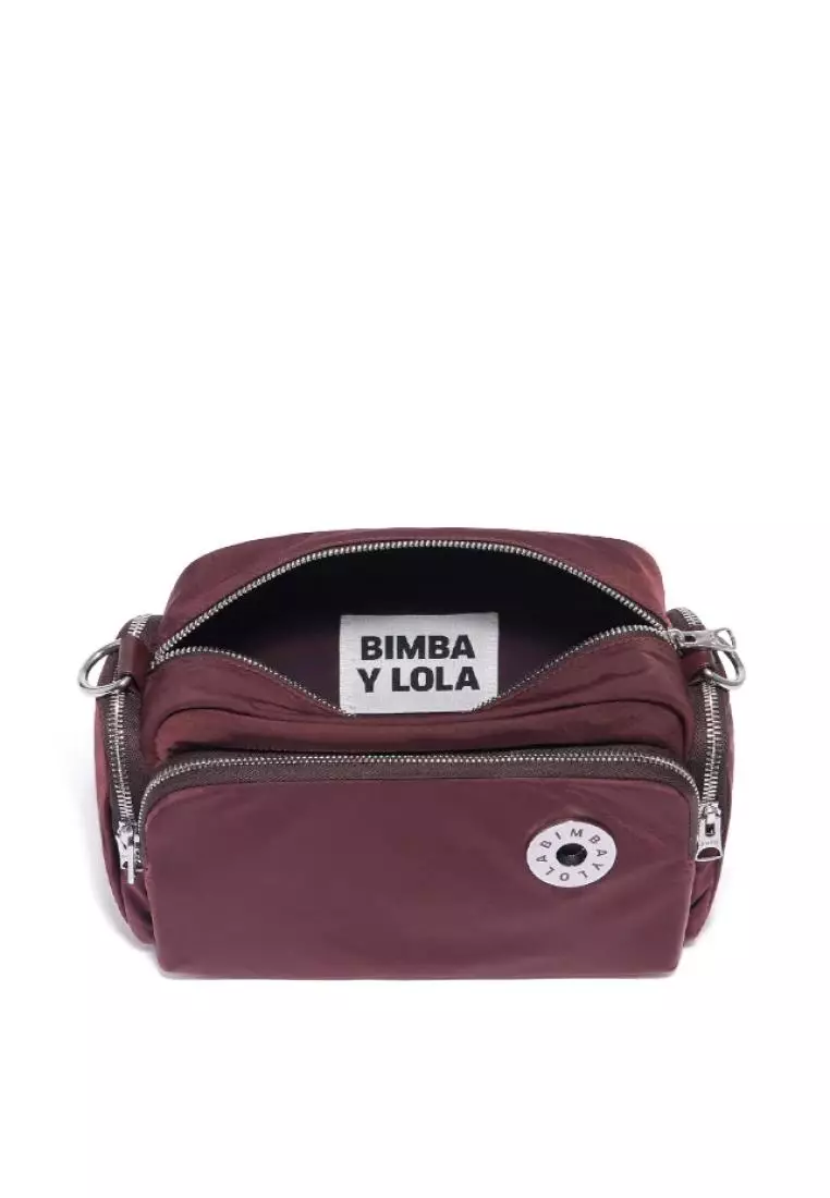 Jual Bimba Y Lola Bimba Y Lola M Maroon Nylon Crossbody Bag Original