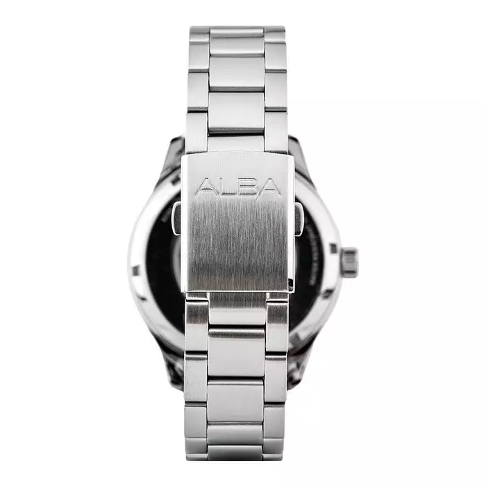 Alba AL4211X1 Rantai Silver Dasar Biru Cowok