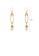 Glamorousky white Simple and Creative Plated Gold Paper Clip Geometric Imitation Pearl Earrings 1BFB0ACB34B9BBGS_2