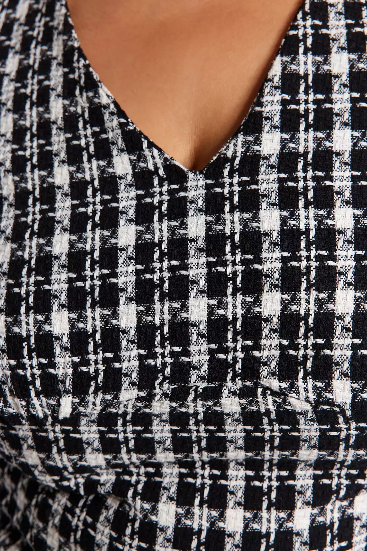 Plus Size Tweed Blouse