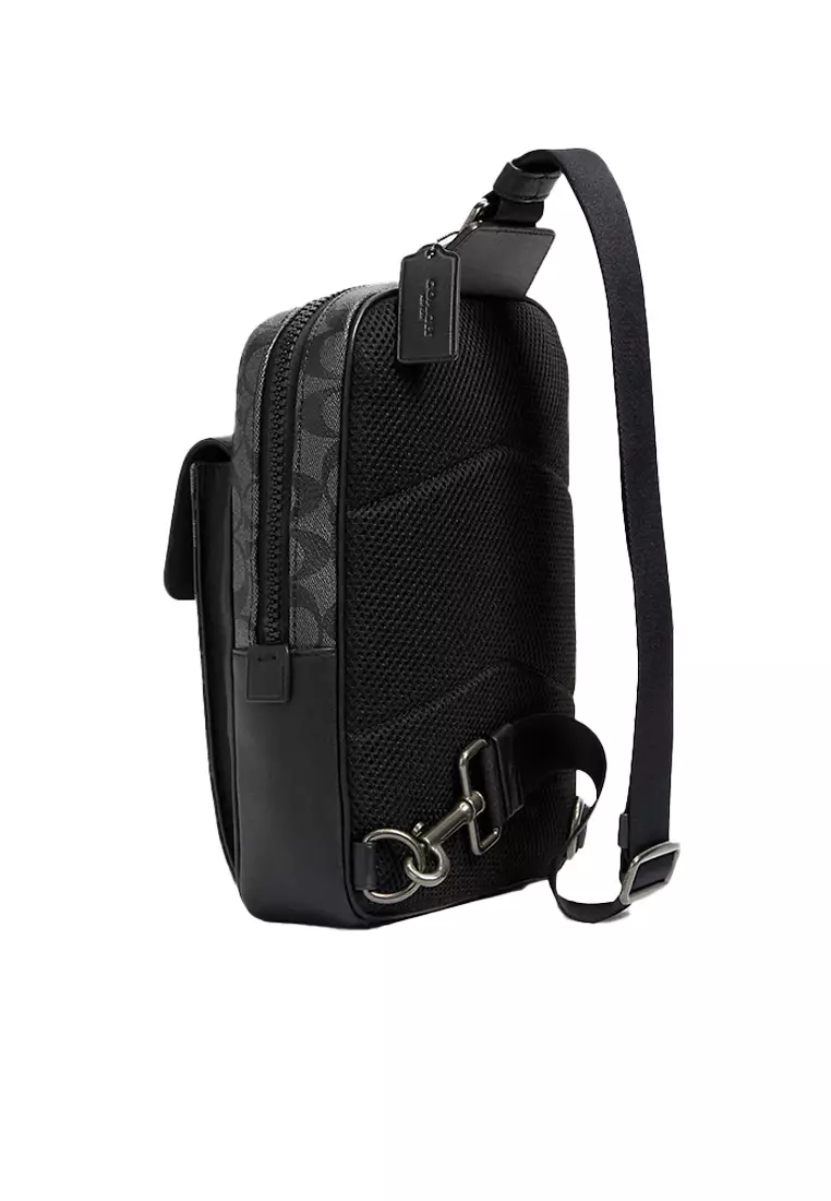 Track Pack In Signature Canvas Black C2711