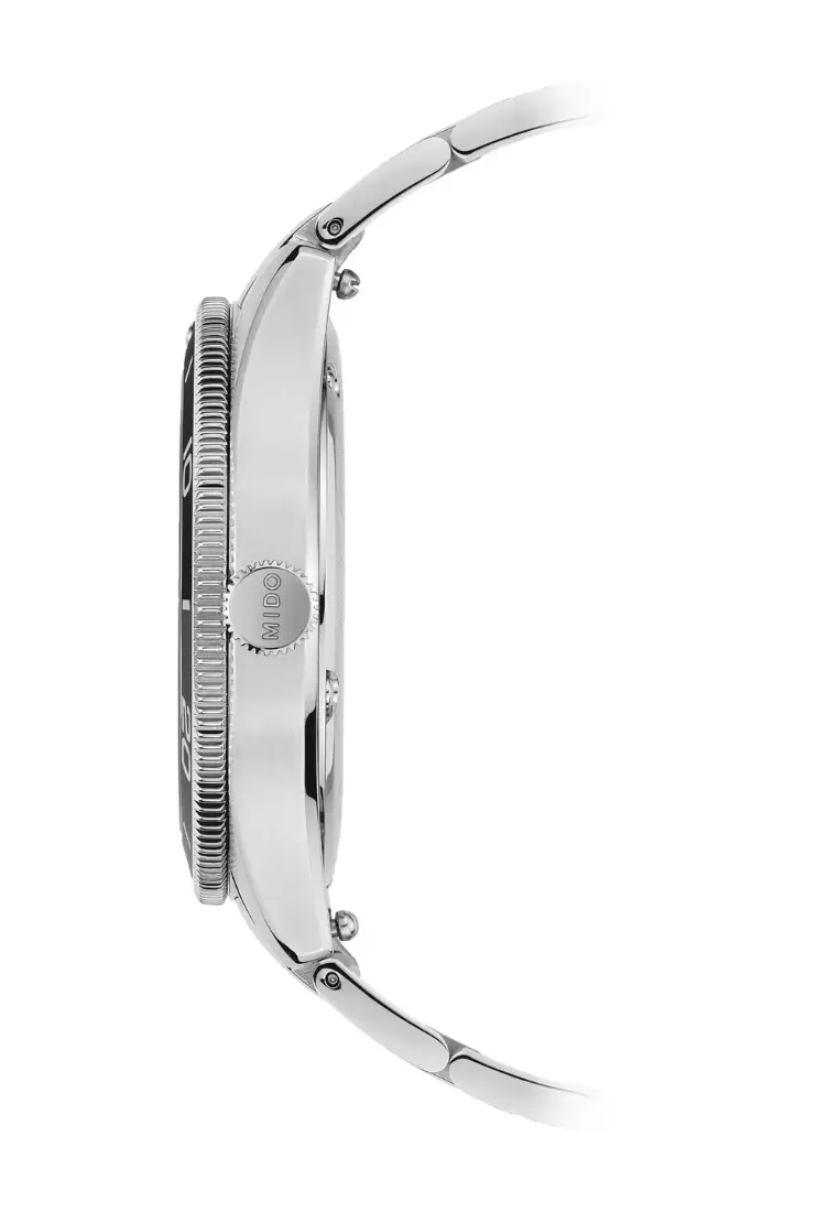 MIDO 瑞士美度 Ocean Star 39 領航者繫列逐浪灰色漸層錶盤精鋼錶帶潛水機芯腕錶 M0269071106100