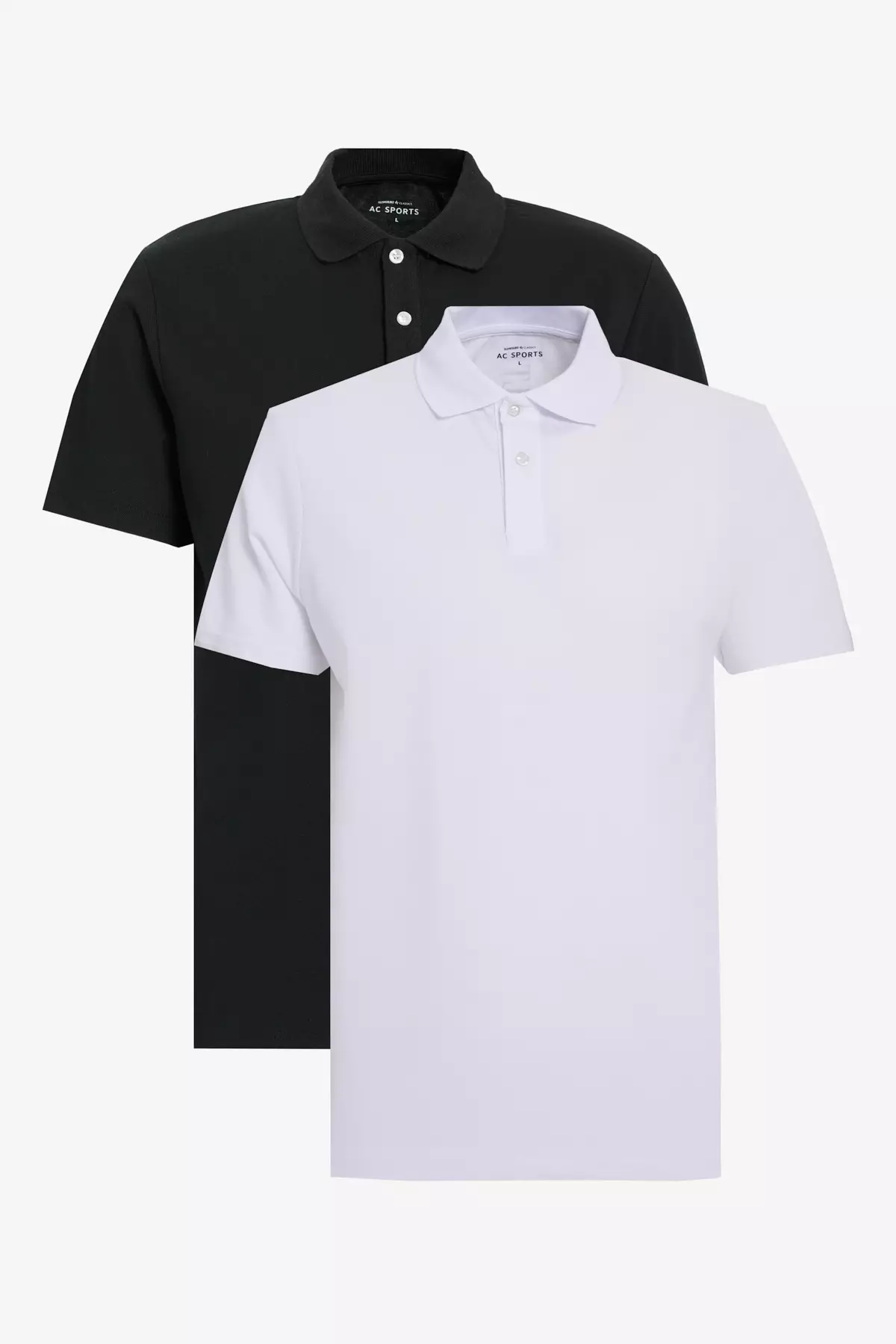 2-Piece Slim Fit Slim Fit Cotton Polo Collar T-Shirt
