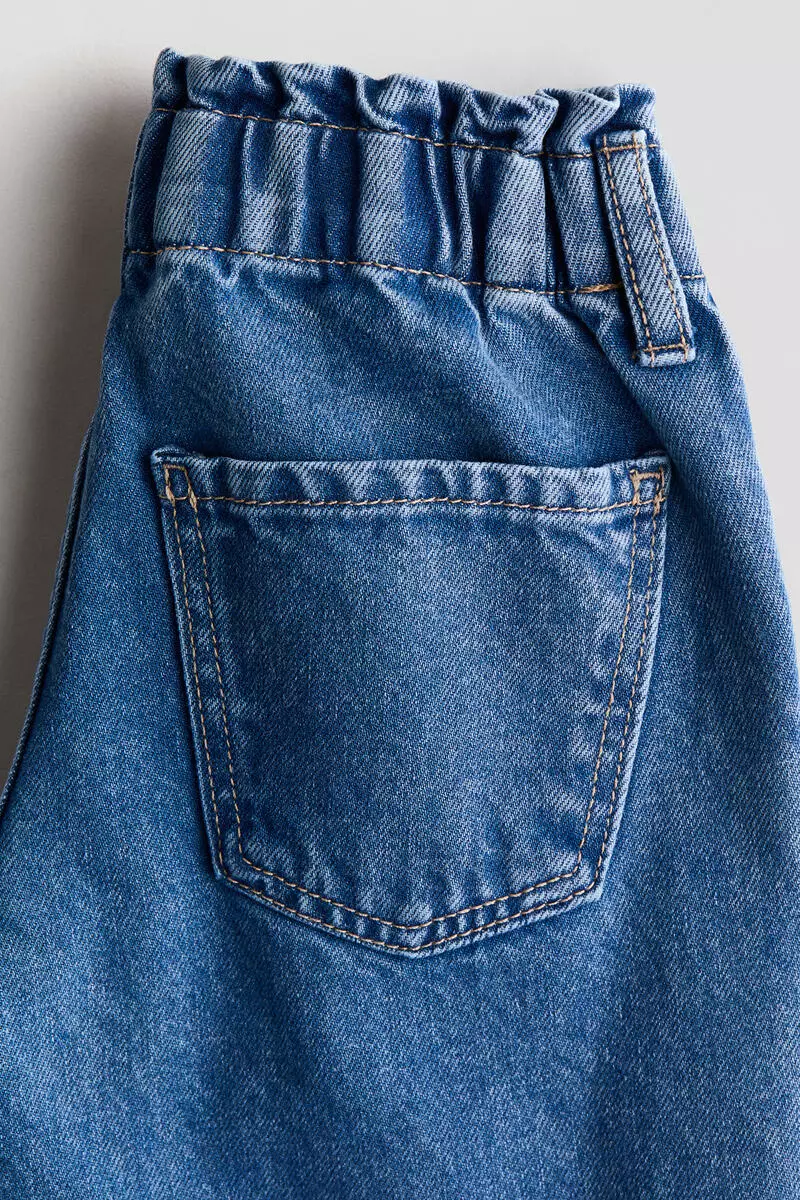 Wide Leg Paper bag jeans