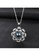 SUNRAIS silver High-grade colored stone silver flower necklace D84EAAC5FF4461GS_3