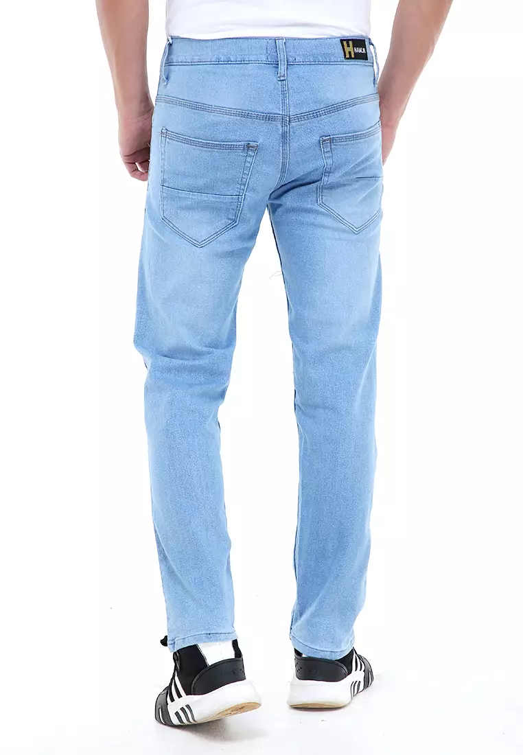 Locko Celana Panjang Denim Pria Style Casual Long Pants Material Jeans ORIGINAL - Ice