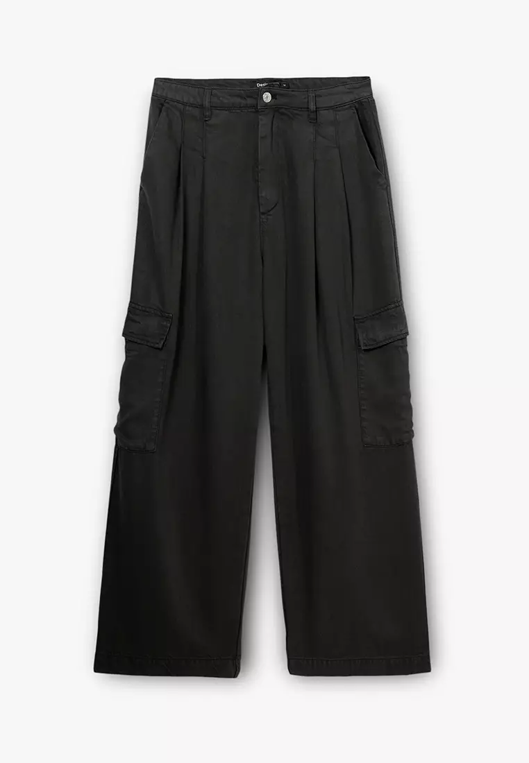 Desigual Woman Fluid cargo pants.