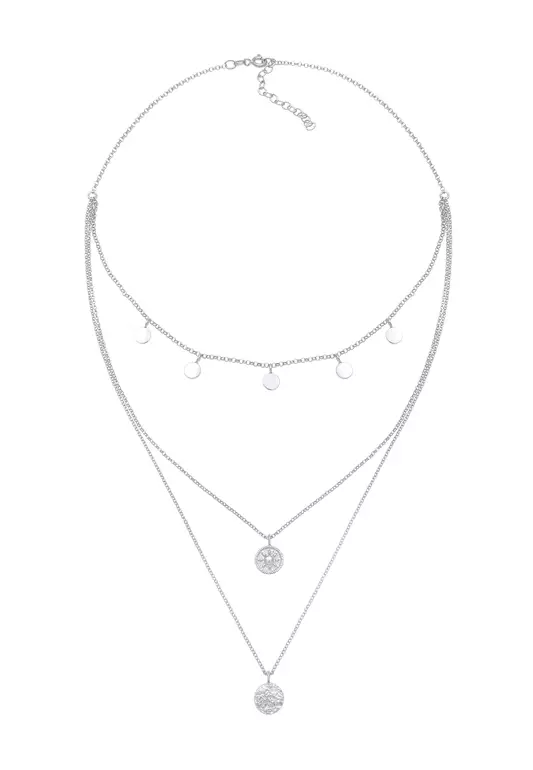 Necklace Choker Layer Circle Round Covintage Trend