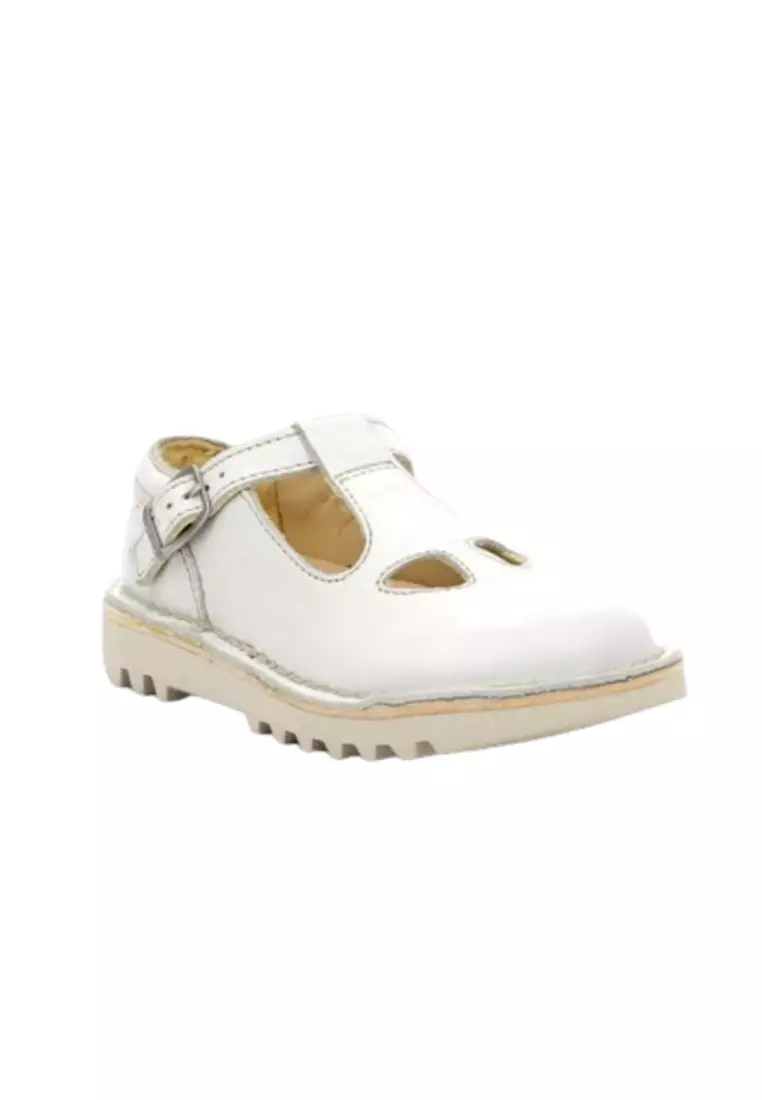 Discount on Kickers  shoes - SKU: Kick Mary Jane White Women Leather Shoes