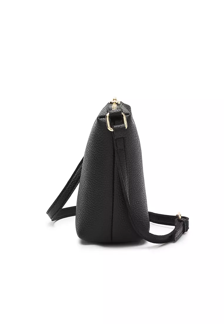 Women's Shoulder Sling Bag / Crossbody Bag - Black