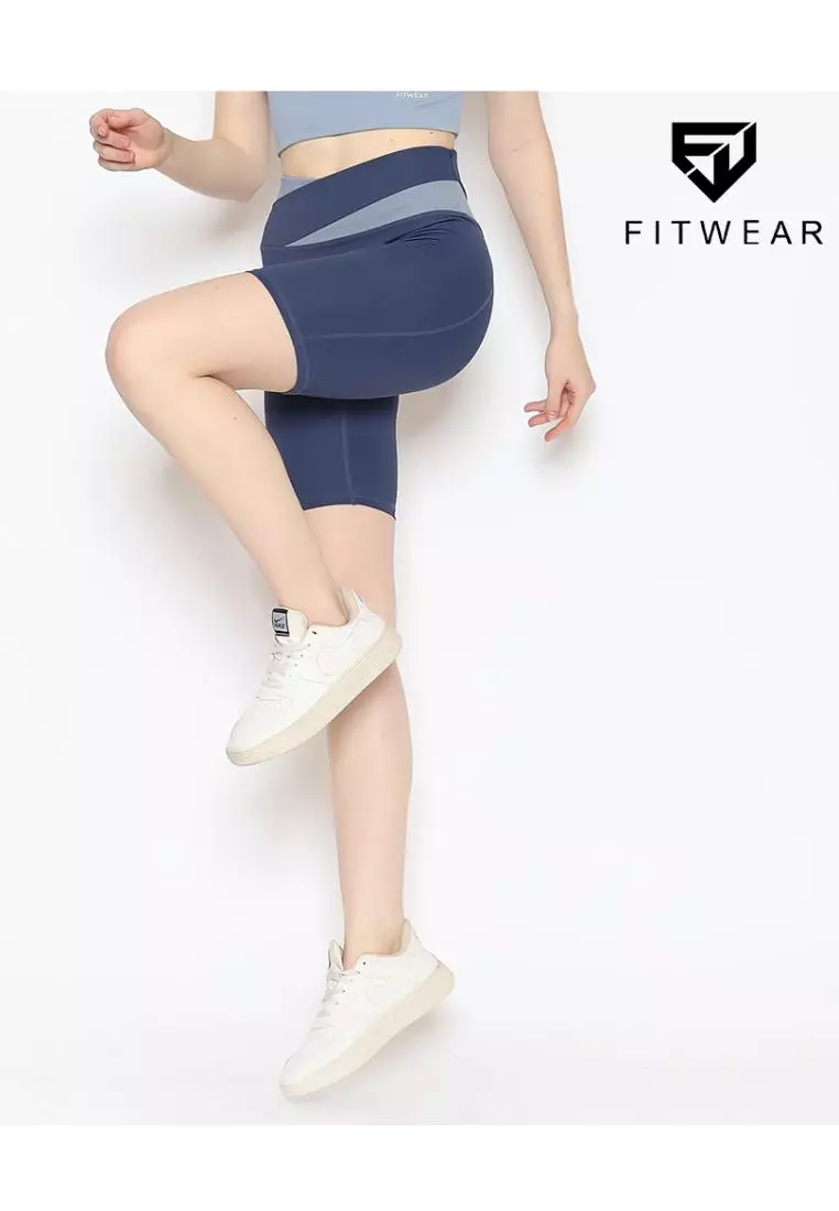 Fitwear - Celana / Legging Pendek Olahraga Wanita WINTER SEAMLESS SHORT - BLUE