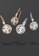Krystal Couture gold KRYSTAL COUTURE Halo Hook Back Earrings Embellished with Swarovski® crystals-White Gold/Clear 8F67BACEFB1A6AGS_3