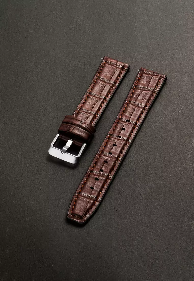 Tali Kulit Leather Strap Tali Strap 22mm Size coffee