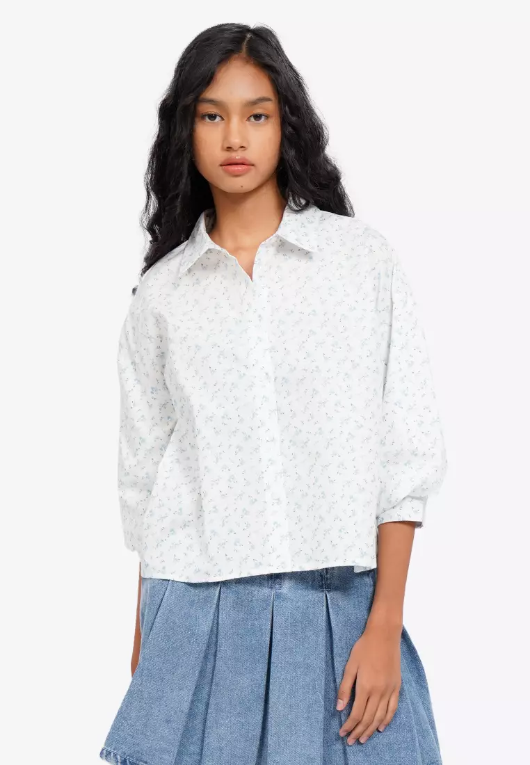 Printed Voluminous Blouse