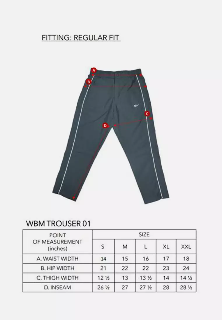 WBM Men's TROUSER 01 Pants