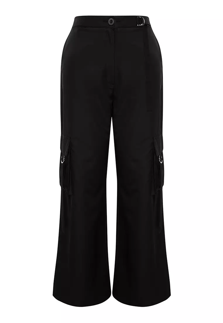 Plus Size Wide Leg Parachute Pants