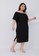 Xtramiles black Plus Size Dress Carra Rubiah Black C05DAAA640FB7EGS_5