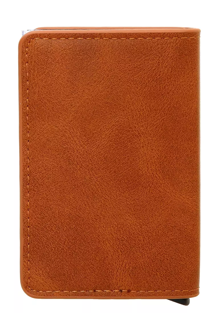 Dompet Kartu Pria Model Panjang Casual Men Card Wallet Anti Theft Material Kulit ORIGINAL