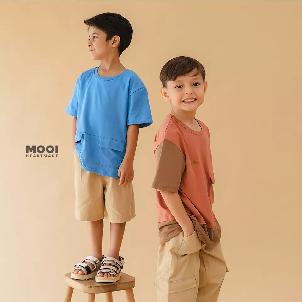 Mooi Kaos Anak Lucas Shirt - Green