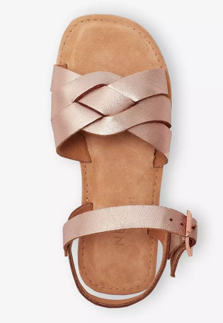 Buy NEXT Woven Leather Sandals 2024 Online ZALORA Singapore
