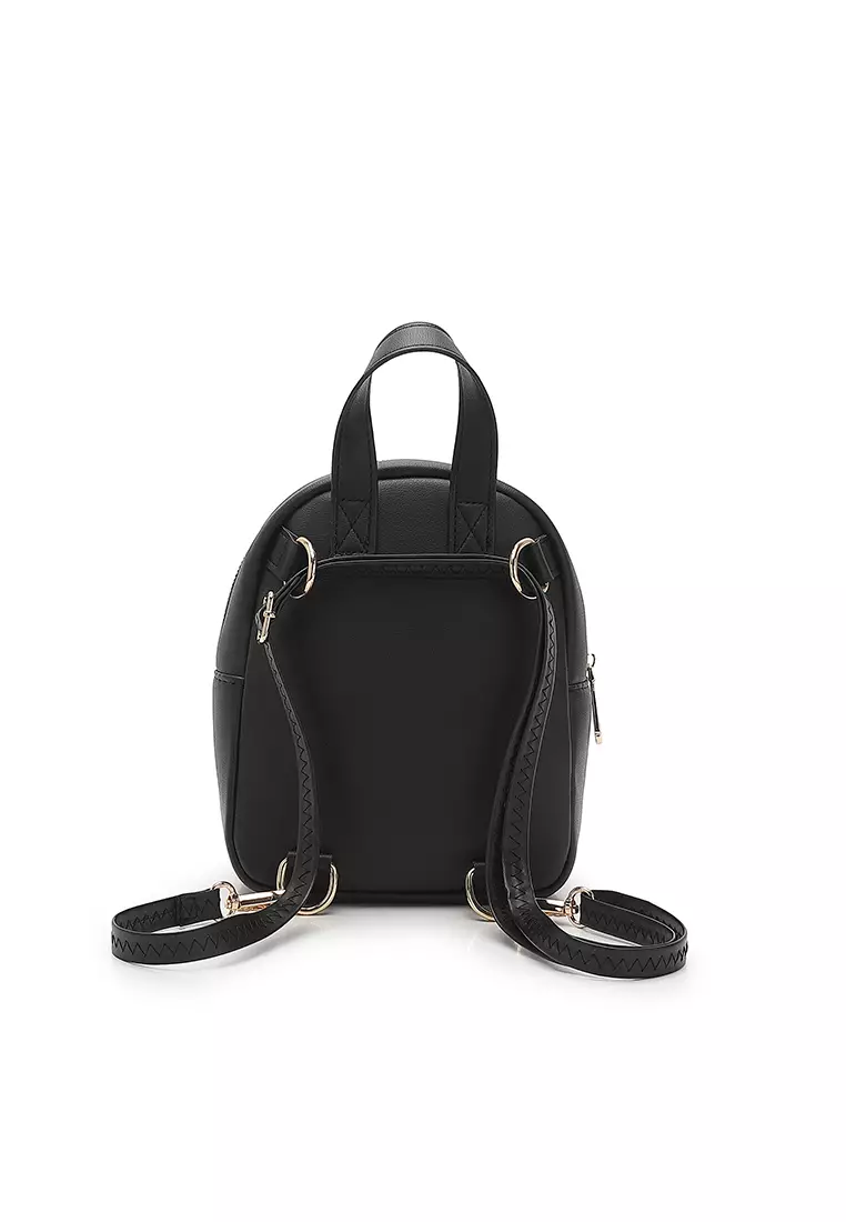 Women's 2-Way Backpack / Crossbody Bag / Sling Bag - Black